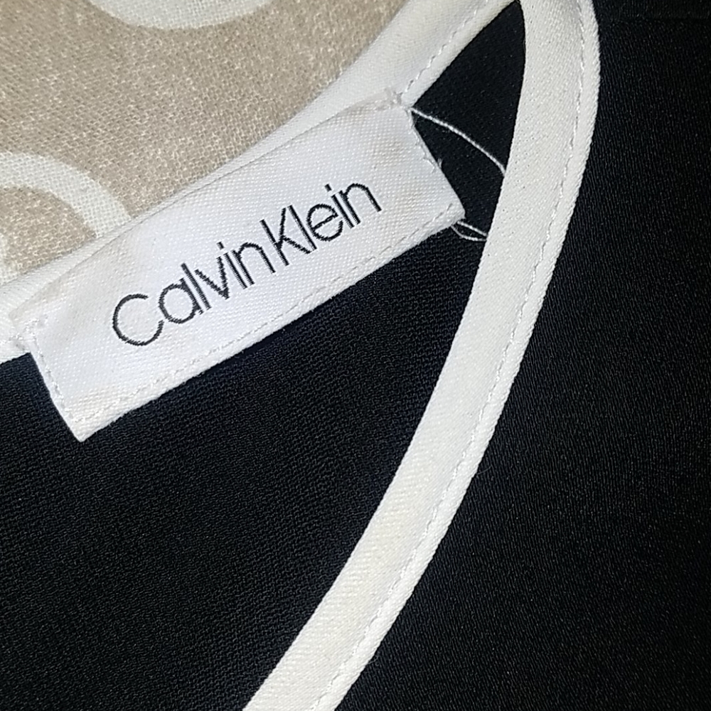 ✨ CALVIN KLEIN Size S Black Sleeveless Dress Top ✨ - Picture 2 of 5